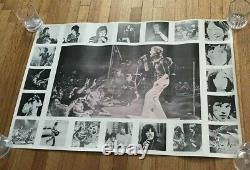 1960's Period Rare Rolling Stones Vintage Concert Collage Poster 35 X 23.5