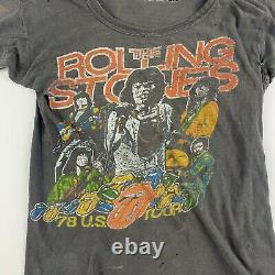 1978 Rolling Stones Vintage Tour Band Rock Shirt 70s 1970s