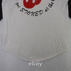 1981 The Rolling Stones Vintage Tshirt Jersey Tshirt October Size Medium