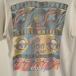 1989 Rolling Stones Guns N Roses Los Angeles Vintage Tour Band Rock Shirt 80s