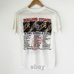 1989 Rolling Stones Steel Wheels Vintage Tour Band Rock Shirt 80s 1980s