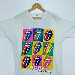 1989 The Rolling Stones North American Tour Brockum Vintage T-Shirt XL Rock Band