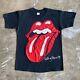 1989 Vintage 80s The Rolling Stones North American Tour T-shirt Men Sz S Black