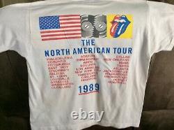 1989 Vintage Rolling Stones Steel Wheels Concert Tour T Shirt
