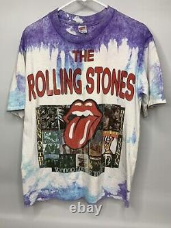 1994 Rolling Stones Voodoo Lounge Tour Vintage shirt M Tie Dye single stitch