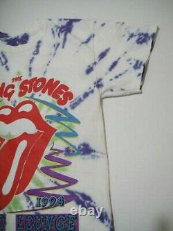 1994 The Rolling Stones Voodoo Lounge Tie Dye Vintage Graphic Shirt Size Small