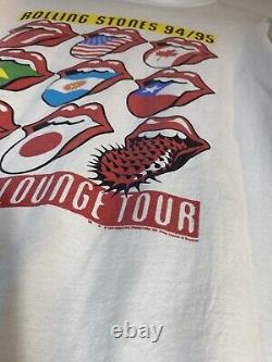 1994 vintage rolling stones voodoo lounge shirt on brockum tag size XL