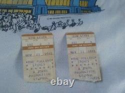 2 1981 Rolling Stones Vintage Raglan T-shirt Size Medium and Ticket Stubs