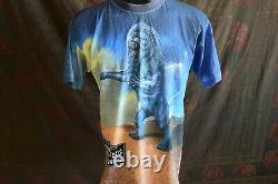 90'S THE ROLLING STONES Bridges to Babylon All Over Print Vintage T-shirt 1998