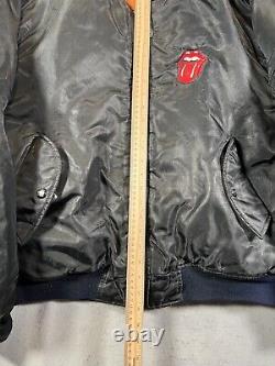 A1 Vintage 1994 Rolling Stones Voodoo Lounge Brockum Bomber Jacket Size XL Rare