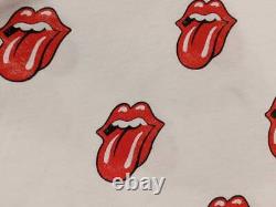 Bershka Rolling Stones Print T-Shirt / Europe France Vintage Punk Rock Band T Hi