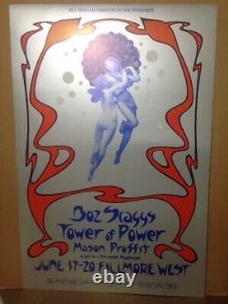Boz Scaggs Tower Of Power Mason Proffit Fillmore west Vintage orig Poster 1971