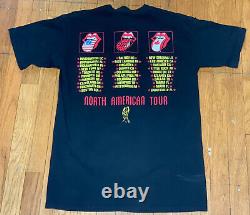 Brockum Voodoo Rolling Stones 94 / 95 Stones shirt Black L North American Tour