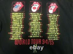 Brockum Voodoo Rolling Stones 94 / 95 Stones shirt Black XL North American Tour