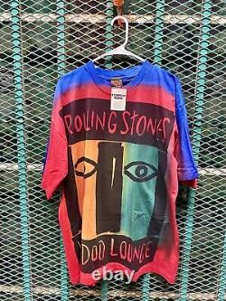 Deadstock! Rolling Stones 2XL Vintage AOP 1994 Voodoo Lounge Tour Shirt Brockum