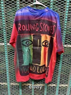 Deadstock! Rolling Stones 2XL Vintage AOP 1994 Voodoo Lounge Tour Shirt Brockum