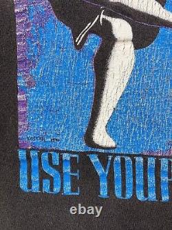 Guns N' Roses 1991 Vintage Tour T-Shirt Use Your Illusion II Get In The Ring XL