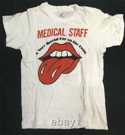 Haight Ashbury Free Clinic Staff Shirt Rare 1978 Day on the Green Rolling Stones