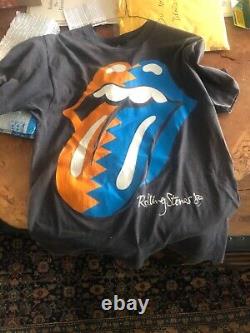 LARGE 1989 Rolling Stones Tongue North American Tour 1989 T-shirt USA never worn