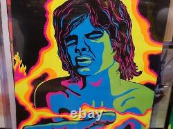 MICK JAGGER ROLLING STONES 1971 VINTAGE BLACKLIGHT NOS POSTER By The Third Eye