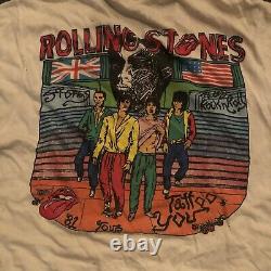 Madeworn The Rolling Stones Tee White 1981 Tour Vintage Music XS NWOT $179