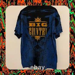 Mega Rare Vintage BIG COUNTRY T-Shirt Tie Dye 80s 90s XL Oversized Band Tee