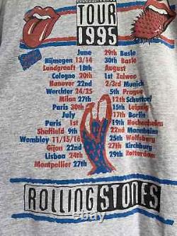 Men's 1995 Vintage The Rolling Stones Voodoo Lounge Tour T-Shirt Size XL