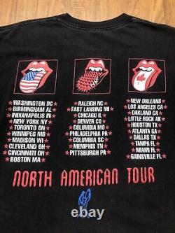 Men's Vintage The Rolling Stones 94/95 Tour Tee Brockum Voodoo Lounge Large
