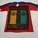 Nos Vtg 90's Rolling Stones T-shirt Tie-dye Voodoo Lounge All Over Print Sz Xl