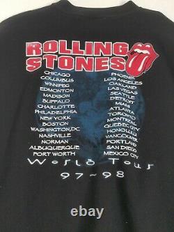 Orginal Vintage Rolling Stones 1997 World Tour Crewneck! Line up on back! 2XL