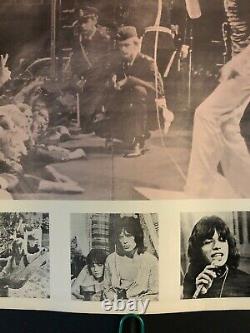 Original Vintage Poster Rolling Stones Collage 1970s Music Memorabilia Headshop