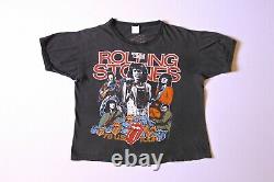 RARE VINTAGE Rolling Stones 1978 World Wide Tour Single Stitch Dragon T-Shirt