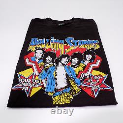 RARE & VINTAGE? Rolling Stones Vintage T-Shirt 1978 Tour of America Size M