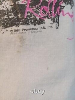 RARE Vintage 1989 ROLLING STONES STEEL WHEELS TOUR Shirt Sz XXXL 3XL