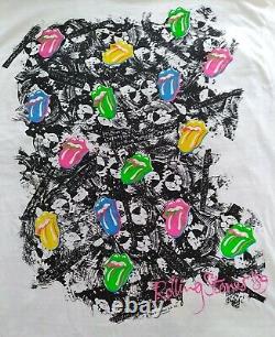 RARE Vintage 1989 ROLLING STONES STEEL WHEELS TOUR Shirt Sz XXXL & Bandana NEW
