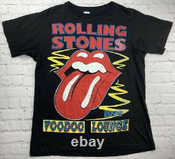 RARE Vintage 1994 Rolling Stones Shirt Voodoo Lounge Band Tee BIG Print 2 Sided