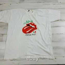 RARE Vintage Rolling Stones EUROPE ITLAIAN Tour T-shirt Size XL ITALY EUROPEAN