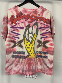 RARE vintage tie dye Rolling Stones Voodoo Lounge tour 1994 Large