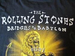 RARE90sTHE ROLLING STONES 1998 BRIDGES TO BABYLONNYC MSG TWIN TOWERST-SHIRT