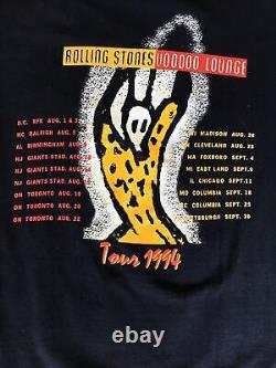 ROLLING STONES T-Shirt Voodoo Lounge Tour 1994 Sz XL Vintage Brockum