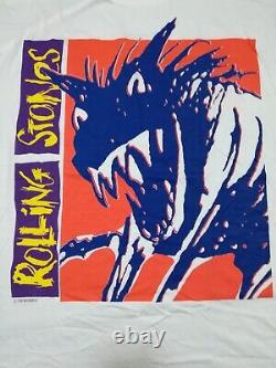 ROLLING STONES Urban Jungle Tour 90 Rare UNWORN Vintage T-Shirt, Size XXLarge