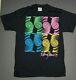Rolling Stones Steel Wheels Dayglow Tour Shirt 1989 North America Double Sided