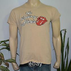 RaRe 1978 THE ROLLING STONES vtg rock concert tour shirt (L) 70s Mick Jagger