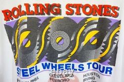 Rare 80'S Vintage Rolling Stones Official Steel Wheels 1989 Tour T-Shirt 34863