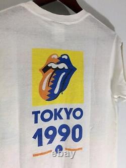 Rare Vintage 1989 Official Rolling Stones Promo Tour Band T-Shirt Free Shipping