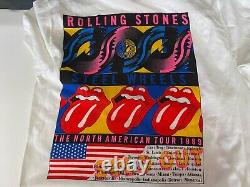 Rare Vintage 1989 The Rolling Stones Steel Wheels North American Tour T-Shirt XL