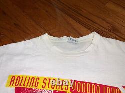 Rare Vintage 1994 Rolling Stones Voodoo Lounge Bootleg Parking Lot Shirt XL