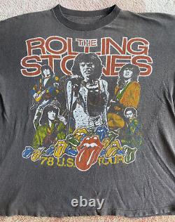 Rare Vintage 70s Rolling Stones Band T Shirt