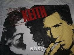 Rare! Vintage Bootleg Keith Richards Rolling Stones Band Promo T Shirt Big Print