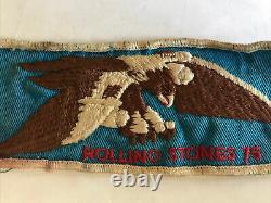 Rare Vintage Rolling Stones 1975 Tour of the Americas Concert Patch